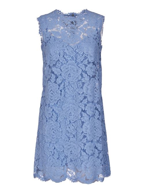 FLORAL LACE DRESS WITH LOGO DOLCE & GABBANA | F6ATYTHLM7LF3981